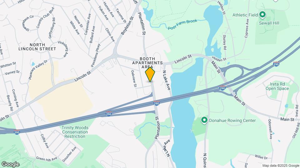 633 Plantation St Map and Location Details
