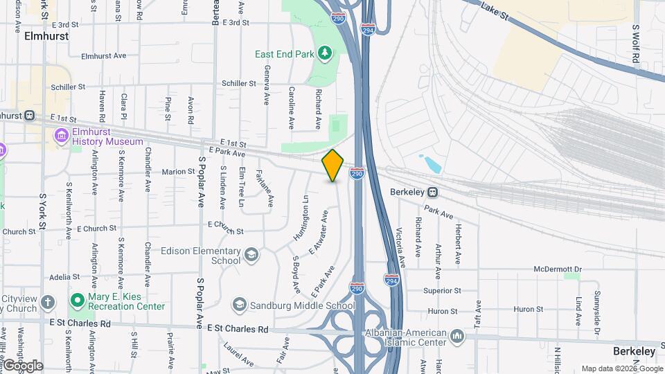 454 E Park Ave Map and Location Details