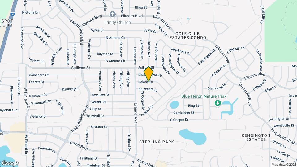 1025 Ireland Dr Map and Location Details