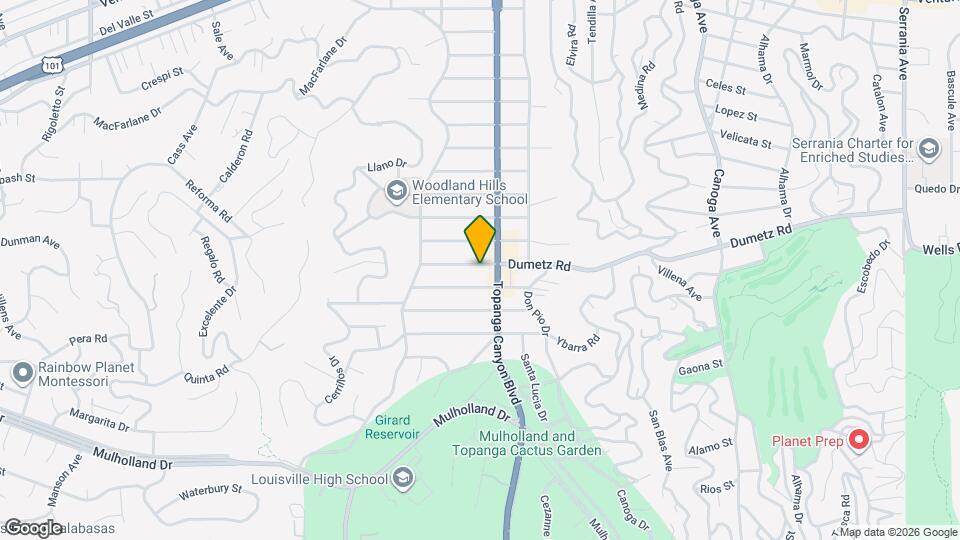 22018 Dumetz Rd Map and Location Details