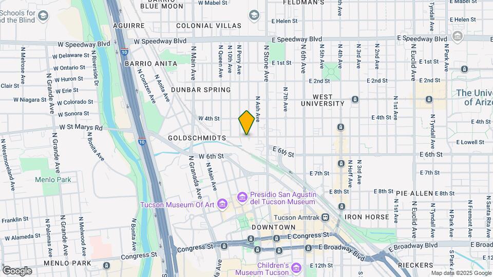 107 W 5th St Map and Location Details
