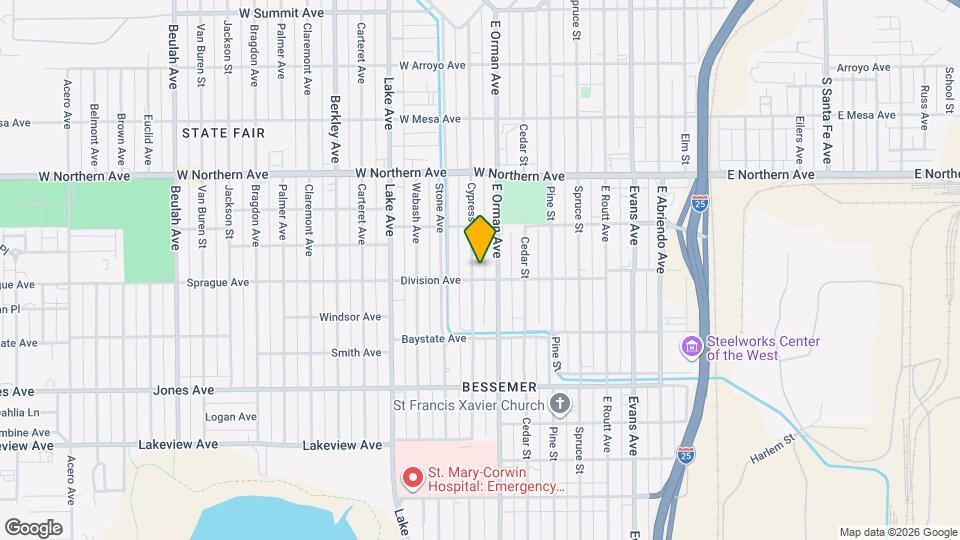 1444 Cypress St Map and Location Details