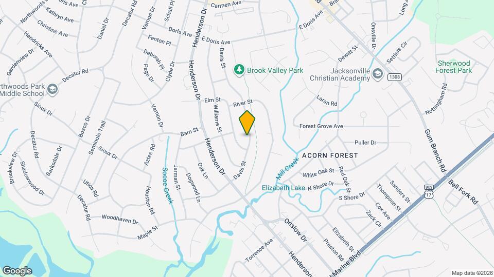 1207 Davis St Map and Location Details