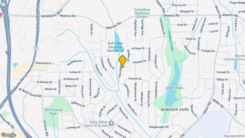 5808 Fairchild Dr Map and Location Details