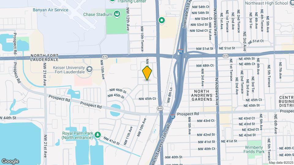 1001 NW 47th St Map and Location Details