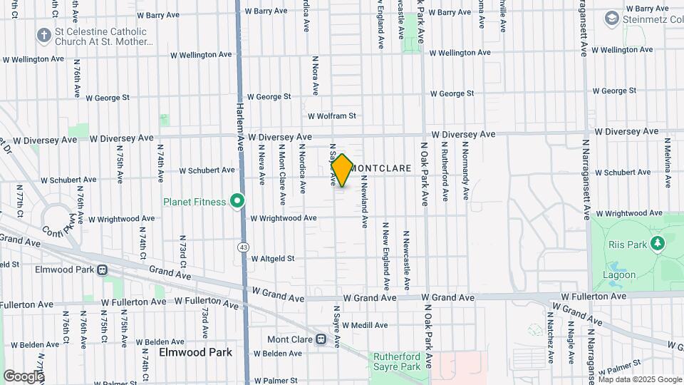 2637 N Sayre Ave Map and Location Details