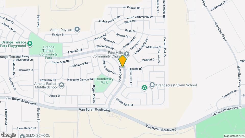 8704 Mesa Oak Dr Map and Location Details