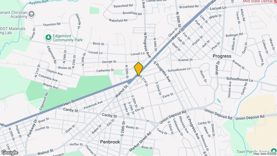 3103 Walnut St Map and Location Details