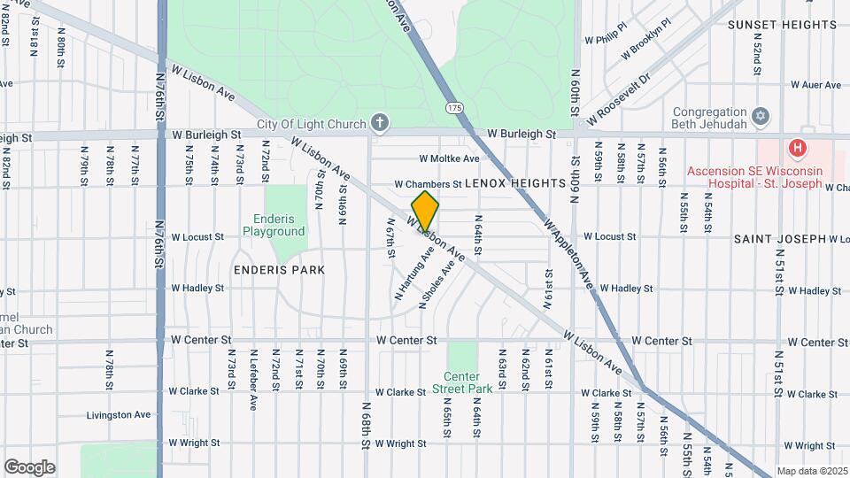 6609-6619 W Lisbon Ave Map and Location Details