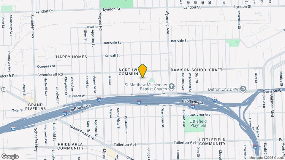 13600 Birwood St Map and Location Details