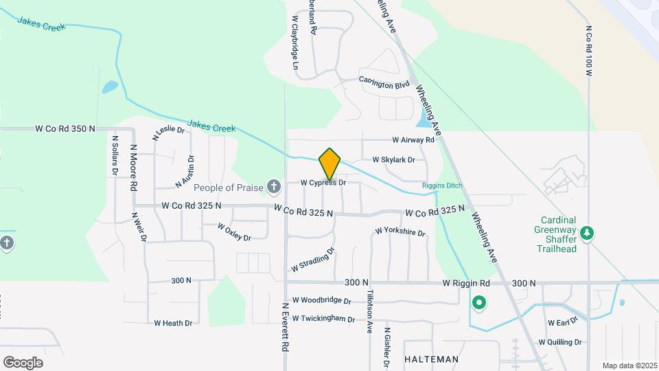 3007 W Cypress Dr Map and Location Details