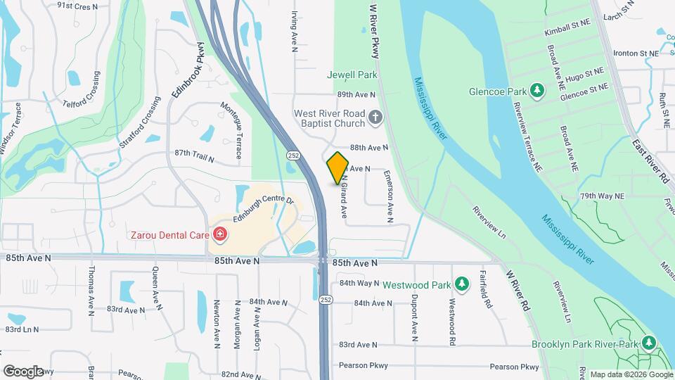 8641 N Girard Ave Map and Location Details