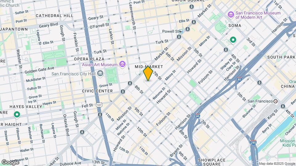 1160 Mission St Map and Location Details