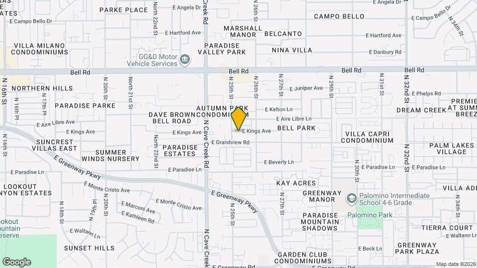 2513 E Kings Ave Mapa y Detalles de la Ubicación