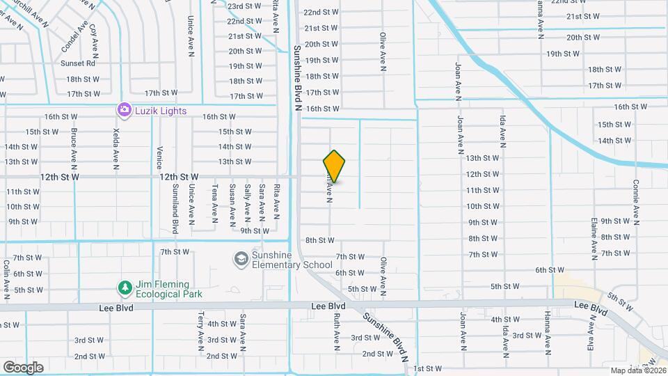 3312 11th St W Map and Location Details