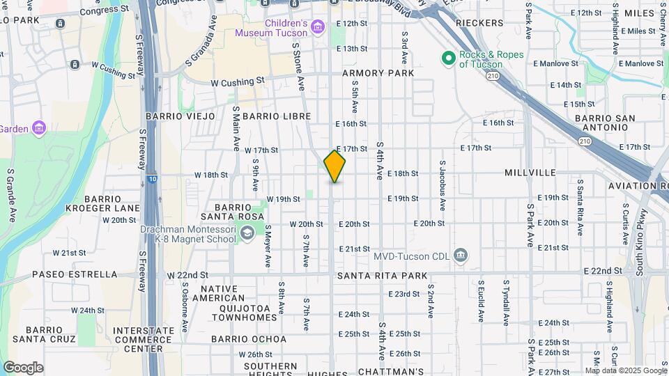 827 S 6th Ave Map and Location Details