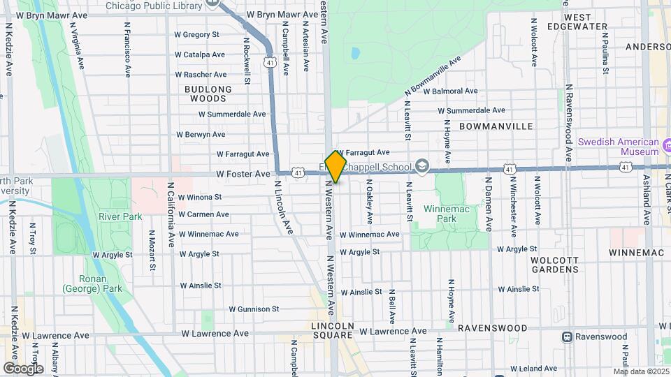 5139 N Western Ave, Unit First Flooor Map and Location Details