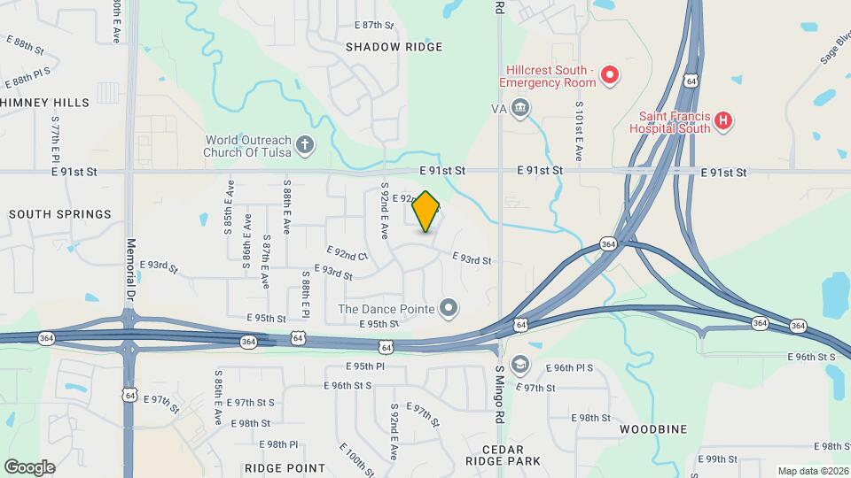 9321 E 93rd St Map and Location Details