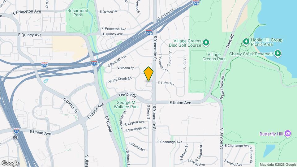 4605 S Yosemite St Map and Location Details