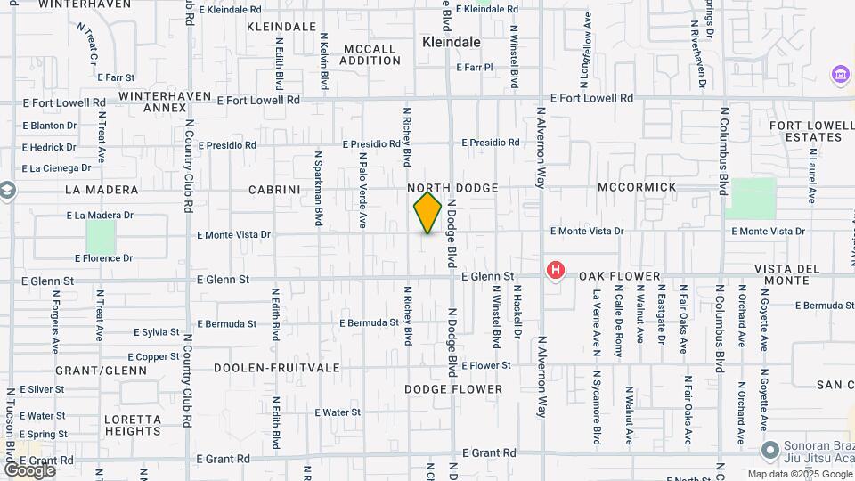 3620 E Monte Vista Dr Mapa y Detalles de la Ubicación