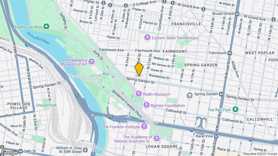 2125 Spring Garden Street Map and Location Details