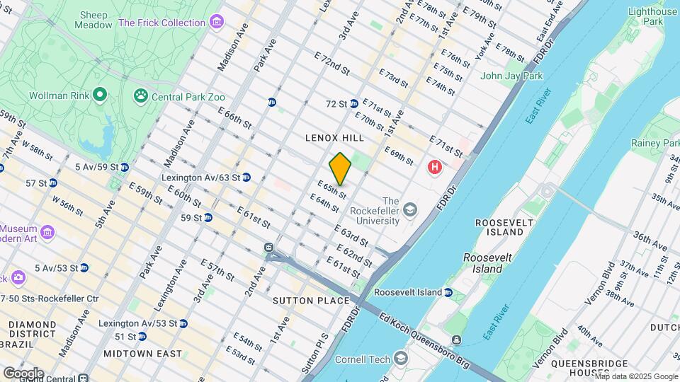 341 E 65th St Map and Location Details