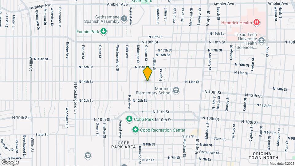 1349 Graham St Map and Location Details