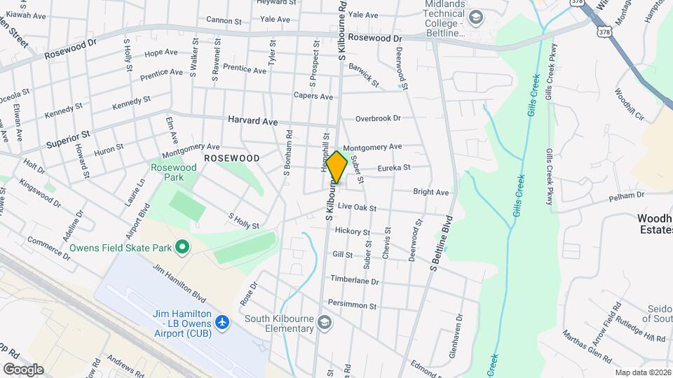 822 S Kilbourne Rd Map and Location Details