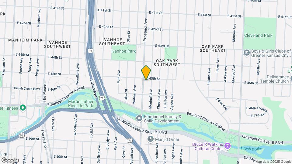 4509 Prospect Ave Map and Location Details