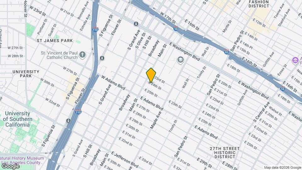 122 E 24th St Mapa y Detalles de la Ubicación