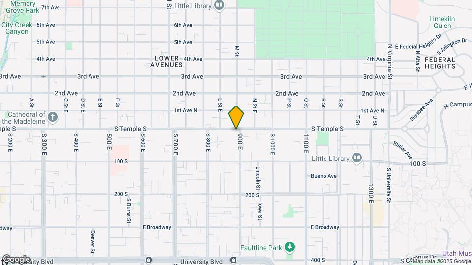 874 E South Temple Map and Location Details