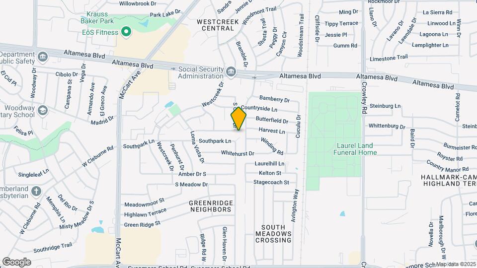 6741 S Creek Dr Map and Location Details
