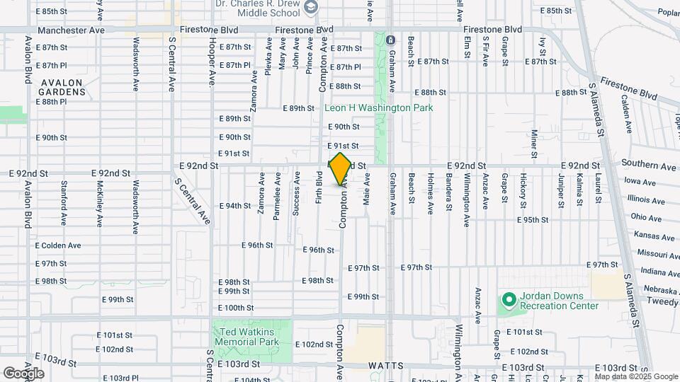 9311 Compton Ave Map and Location Details