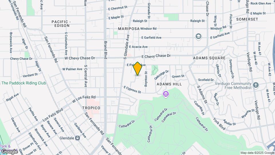 1242 Mariposa St Mapa y Detalles de la Ubicación