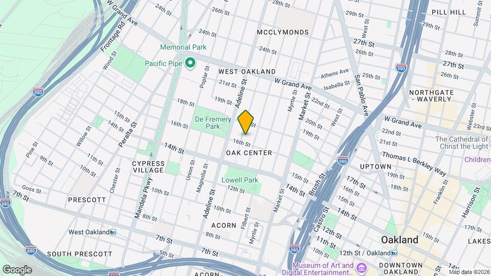 1084 16th St Map and Location Details