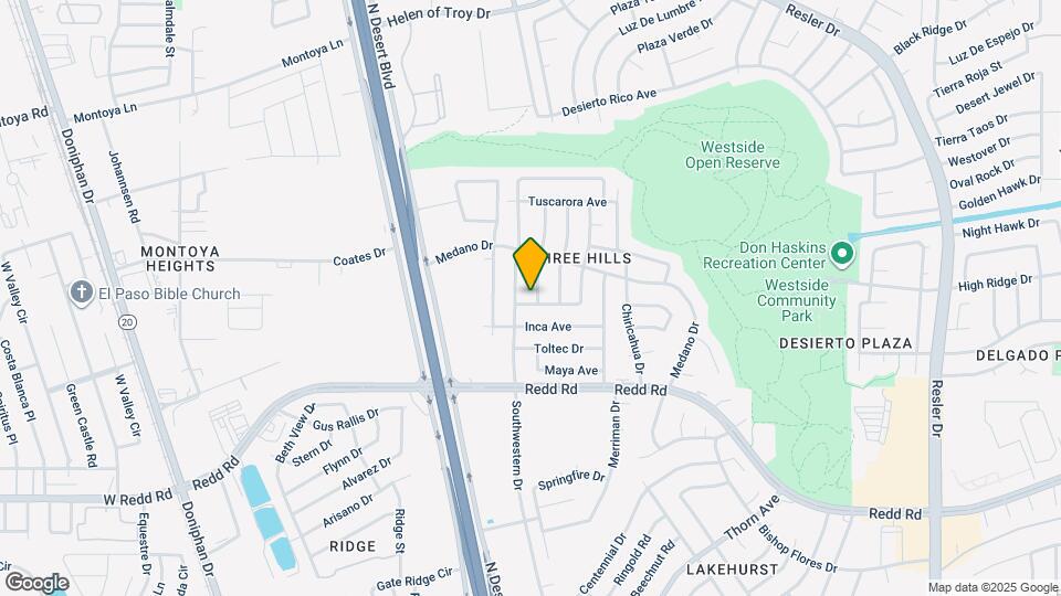 1001 Shawnee Ln Map and Location Details