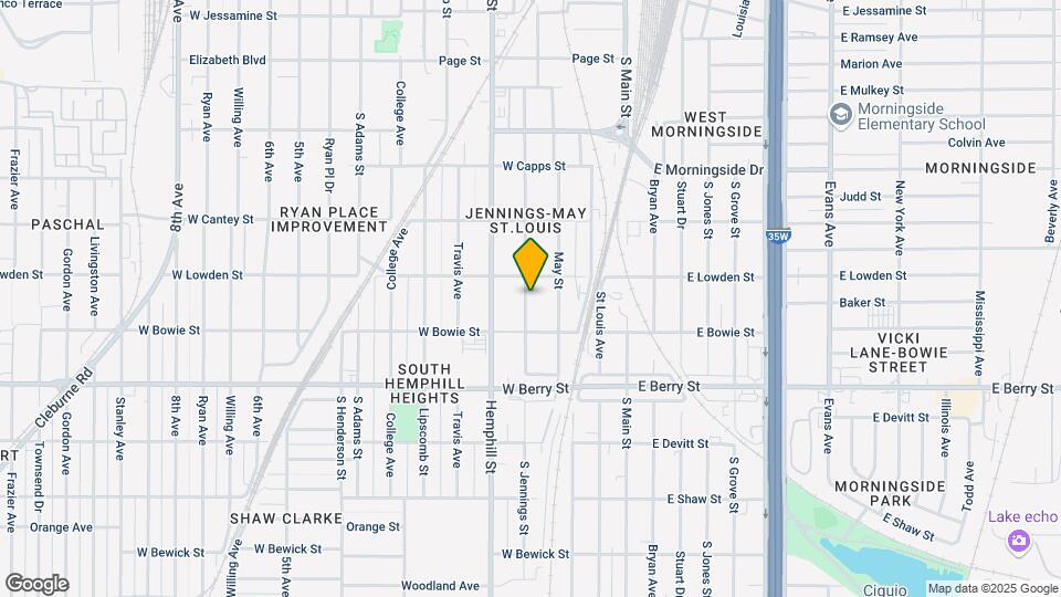 2921 S Jennings Ave Map and Location Details