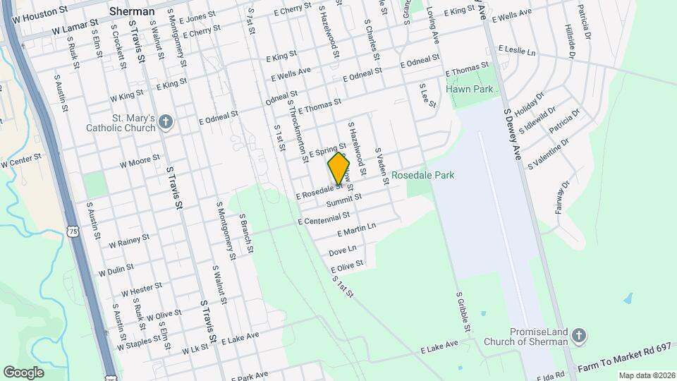 806 E Rosedale St Map and Location Details