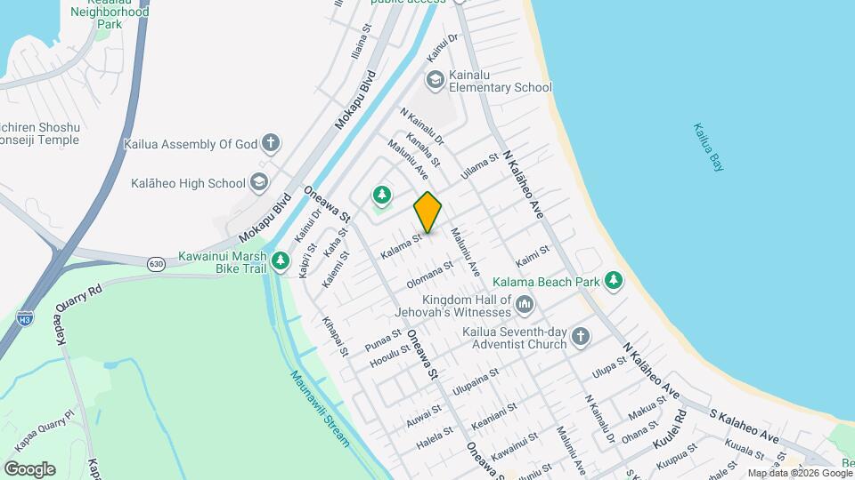 345C Kalama St Map and Location Details