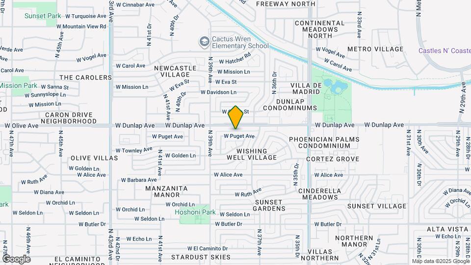 3746 W Puget Ave Map and Location Details