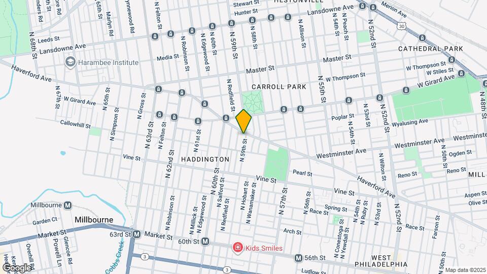 5900 Haverford Ave Map and Location Details