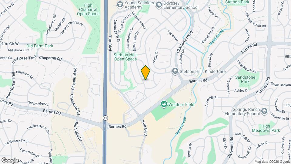 4627 Bittercreek Dr Map and Location Details