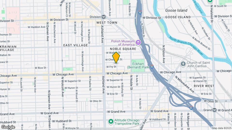 834 N Greenview Ave, Unit 1R Map and Location Details