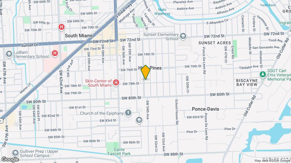 7745 SW 54th Ave Map and Location Details