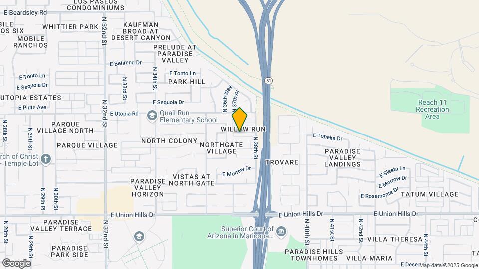3725 E Kerry Ln Map and Location Details