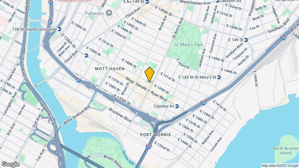 550 E 139th St Map and Location Details
