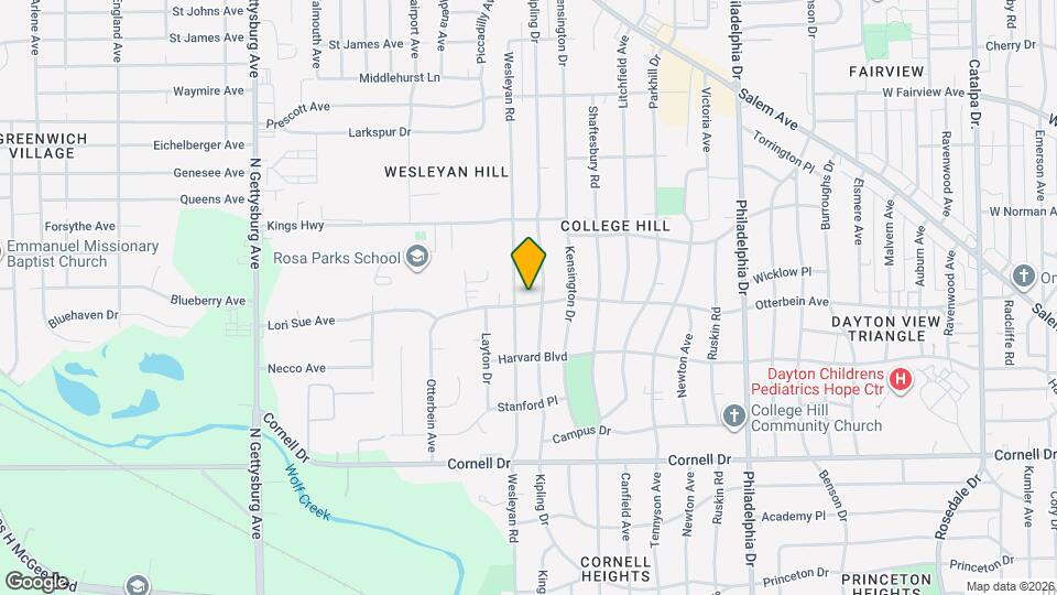 3411 Otterbein Ave Map and Location Details