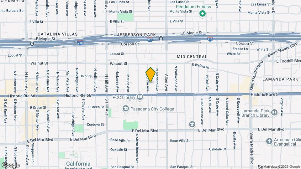 6-Unit Value-Add Student Housing - Bonnie Ave Map and Location Details