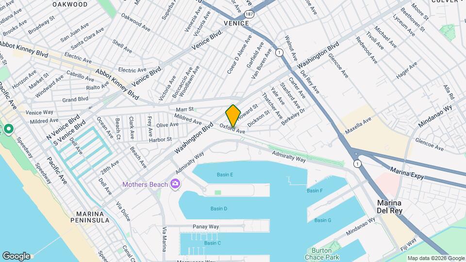 736 Oxford Ave Map and Location Details