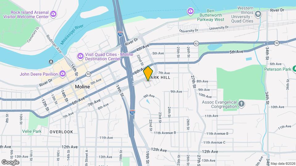 717 22nd St Map and Location Details